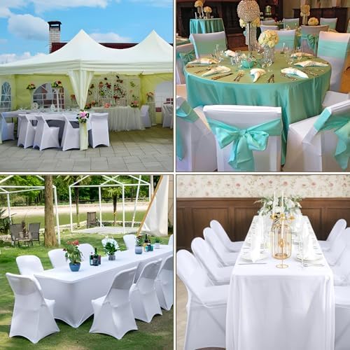 WASIRL 30PCS Stretch Spandex Folding Chair Covers