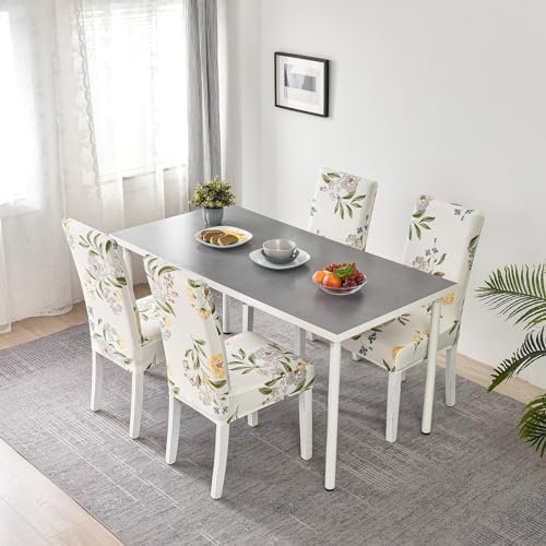HZDHCLH Chair Covers Set of 4 Stretch Spandex Dining Room