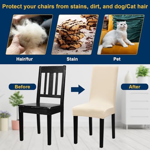 Fafua Dining Chair Covers - Stretch Set of 4