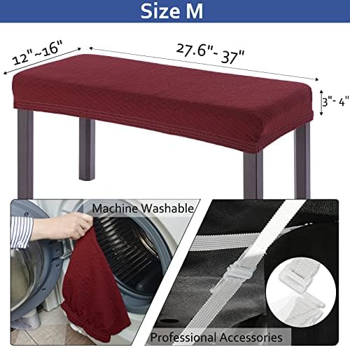 BUYUE Luxury 2-Person Stool Cover for Bar Stools and Vanity Chairs