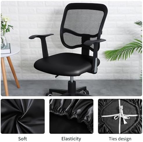 FORCHEER Office Chair Seat Covers Black