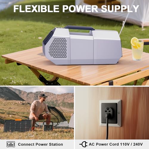 DEAPRULL Portable AC for Tents with 3 Wind Modes
