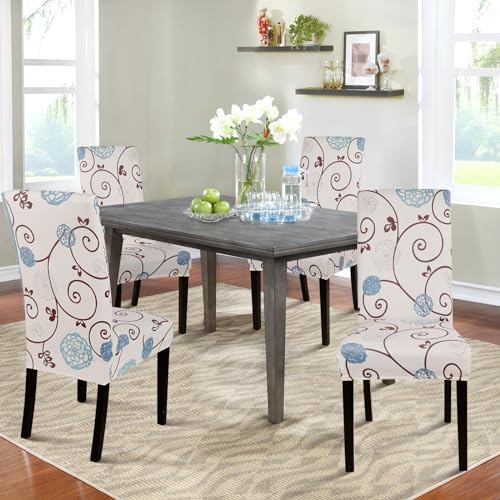 SearchI Dining Chair Covers Set of 4 Stretch Fit Parson Slipcovers