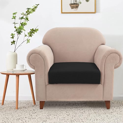 NC HOME Water-Repellent Sofa Cushion Cover 1 Seater Small Black