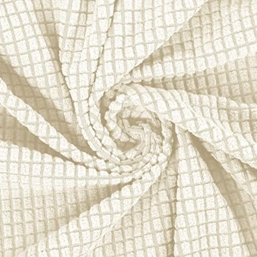 FORCHEER Bar Stool Covers Set of 4 Beige Jacquard