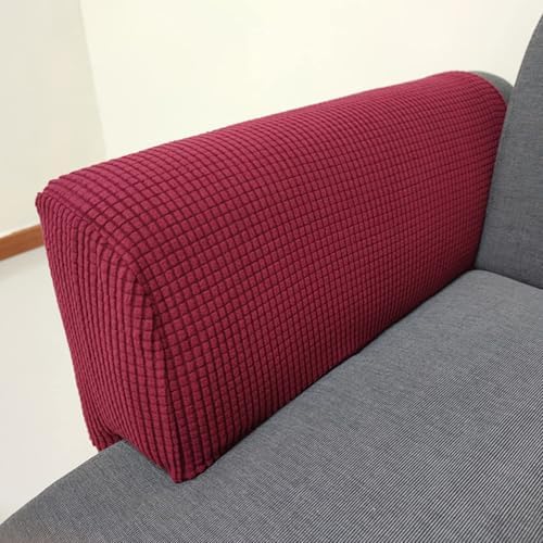 Garayma 2 Pack Armchair Slipcovers for Sofas Wine Red