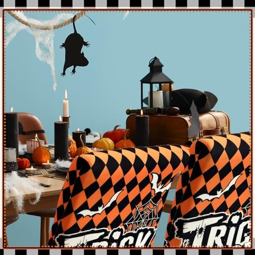 6 Pcs Halloween Chair Covers Spooky Decor Set 1