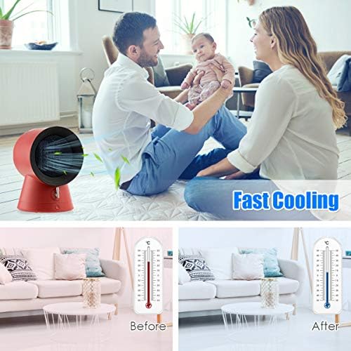GOFLAME 2-In-1 Space Heater Fan for Home and Office