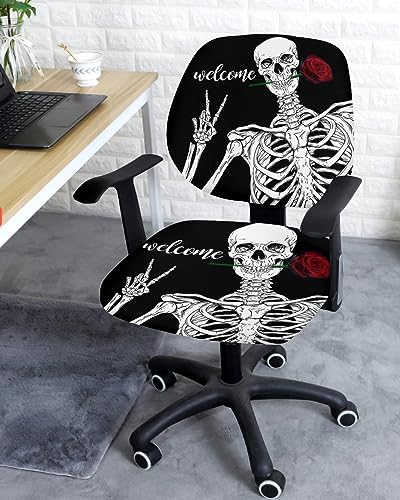 Vandarllin Halloween Office Chair Cover Black 1