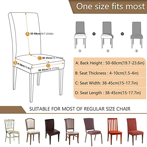 Halloween Skeleton Chair Covers Set of 2 for Dining Room and Kitchen