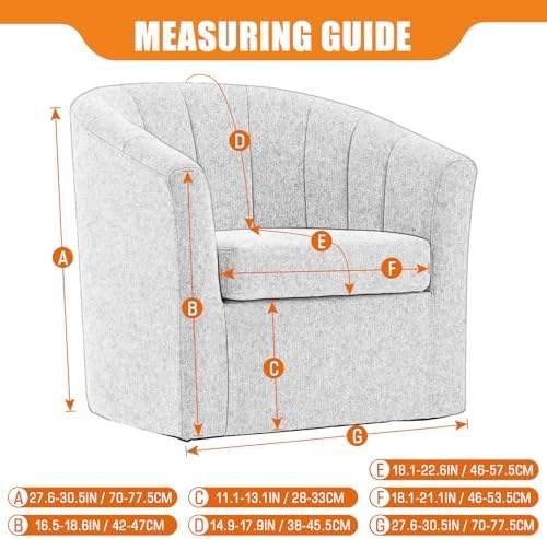 VANSOFY Club Chair Slipcover 2 Piece