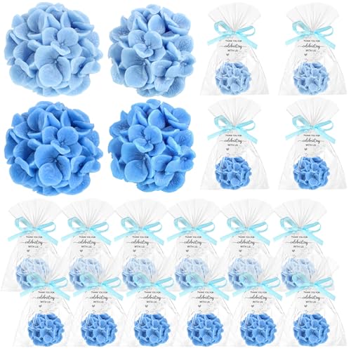Demissle Hydrangea Soap Wedding Favors 20 Pcs Blue