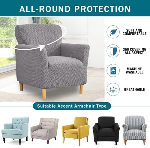NILUOH Armchair Slipcover with Stretch and Elastic for Living Room