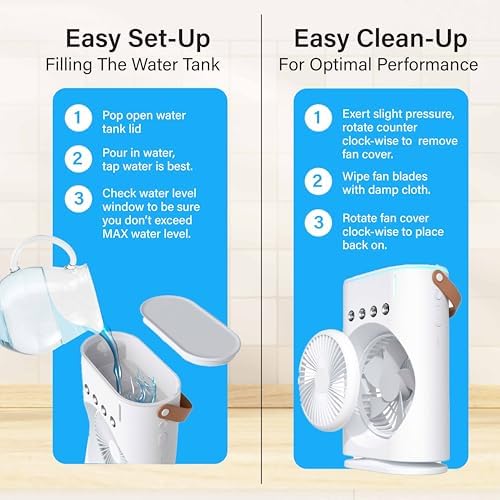 Bullseye Air Portable Evaporative Cooler with Misting Fan