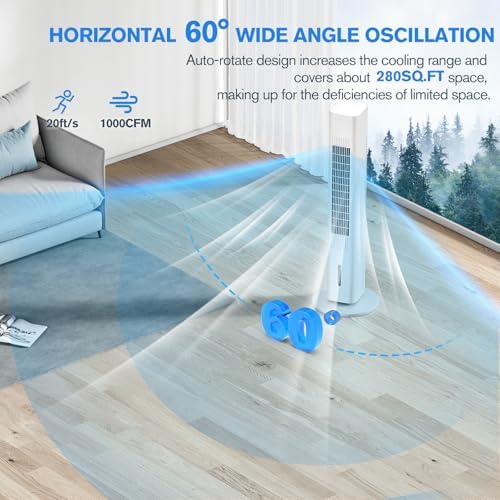 Flowbreeze 35 Inch Windowless Portable Air Conditioner with Remote Control