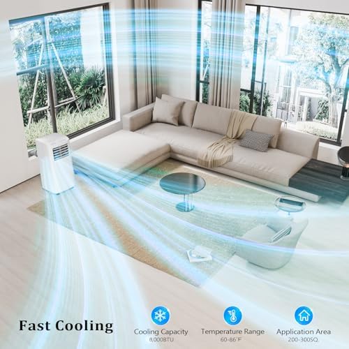 ROVSUN WiFi Smart 8000 BTU Portable AC with Remote and App Control