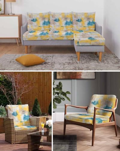 Kewadony Abstract Canvas Sofa Seat Covers Large Washable