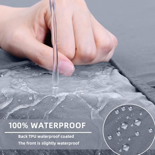 Hyha Waterproof Couch Cushion Covers - 3 Pack Grey