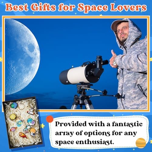 Sasylvia 36 Pcs Space Party Keychains 9 Styles 1