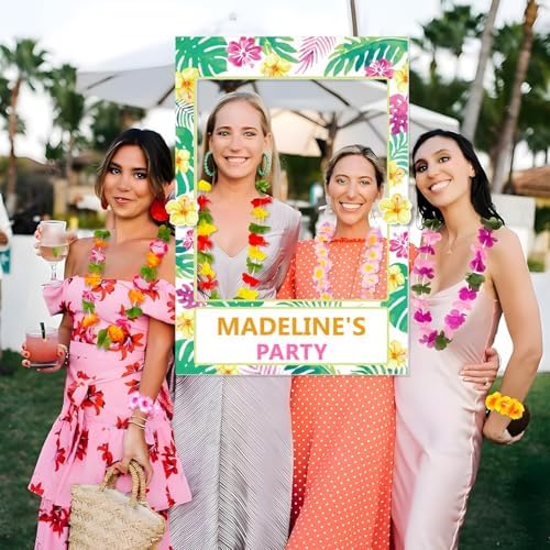 Moon Boat 2 In 1 Luau Photo Booth Frame Props 1