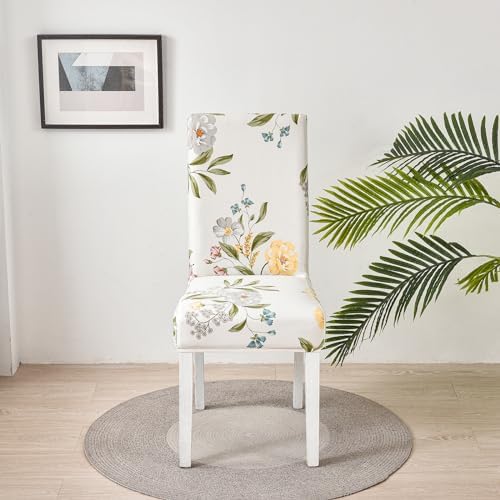 HZDHCLH Chair Covers Set of 4 Stretch Spandex Dining Room