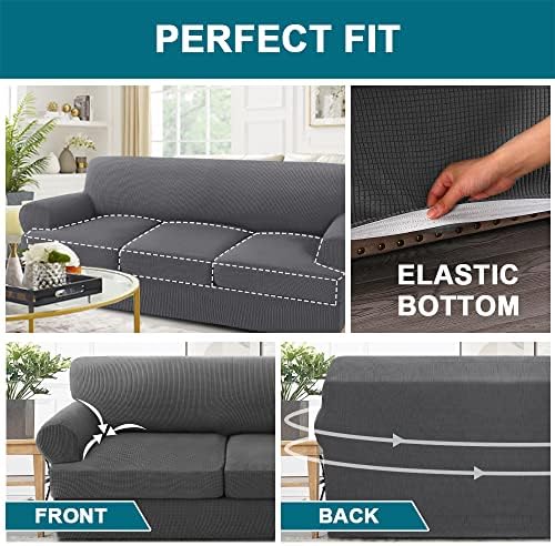 Turquoize 4 Piece T Cushion Sofa Slipcovers 1