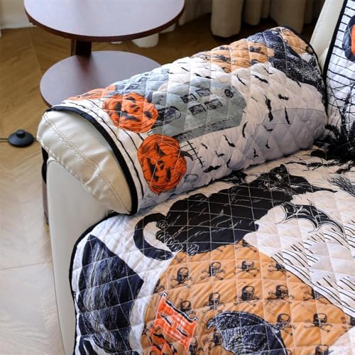 Cmfshape Halloween Skidproof Sofa Slipcover - Easy Fit and Washable