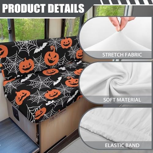 RV Dinette Cushion Covers Stretch Camper Slipcovers for Travel Trailer Couch