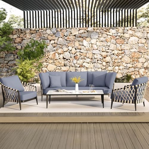 Hyha Waterproof Couch Cushion Covers - 3 Pack Grey