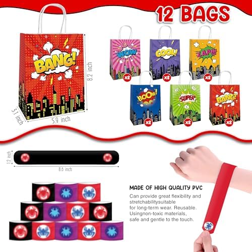 60Pcs Superhero Party Favor Set for Kids