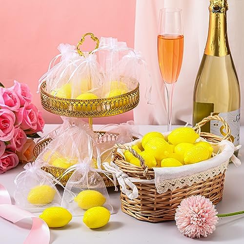 30 Pcs Lemon Shaped Soap Bulk for Baby Shower Favors