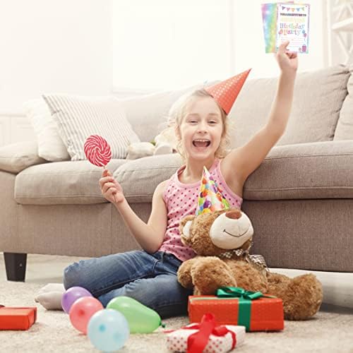 Idealmuzik 30 Pack Birthday Invitations for Girls with Envelopes and Stickers