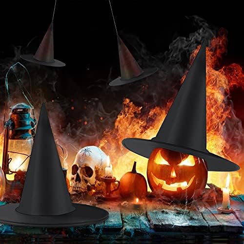 LeeLoon Halloween Witch Hats 14 Pack Black