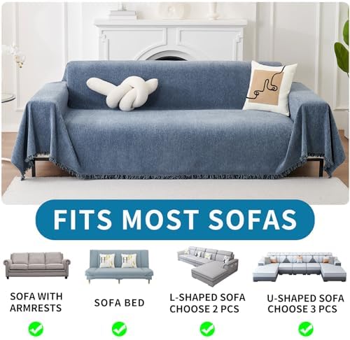 HAOMAIJIA Non-Slip Sofa Covers for 3 Cushion Couch