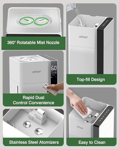 Mifasol 20L Floor Humidifier for Large Rooms Whole House Use