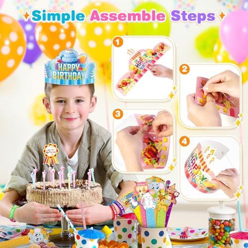 LACCHOUFEE 120 Piece Birthday Party Kit 1