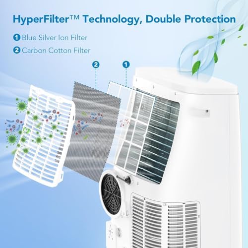 Hipicute 14000 BTU Portable Air Conditioner with Remote Control