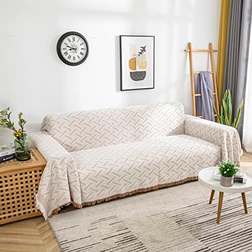 AIVIA Couch Cover Sheet Blanket for 3 Cushion Sofa