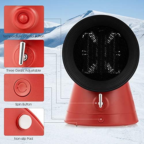 GOFLAME 2-In-1 Space Heater Fan for Home and Office