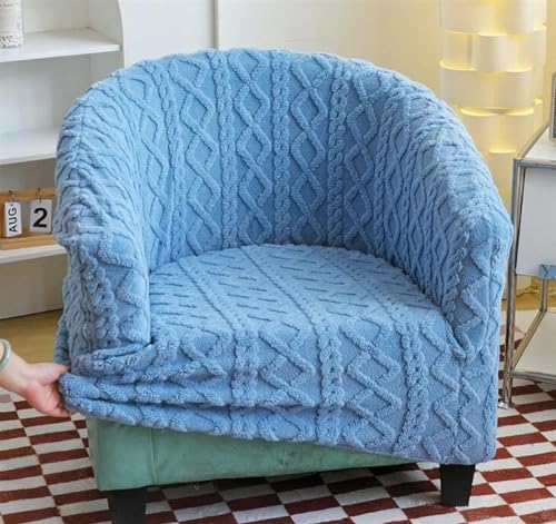 Plush Club Chair Slipcover 1 Piece Reusable