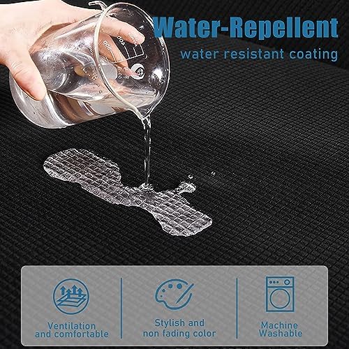 NC HOME Water-Repellent Sofa Cushion Cover 1 Seater Small Black