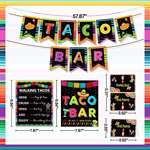 Taco Bar Decoration Kit for Mexican Fiesta Parties 1
