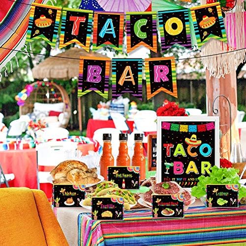 Taco Bar Decoration Kit for Mexican Fiesta Parties 1