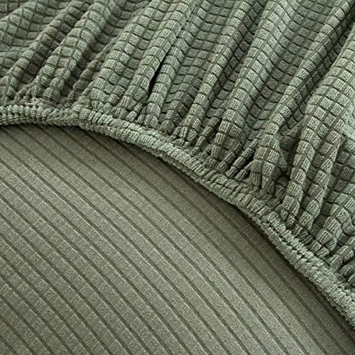 MIFXIN Armless Chair Cover Stretch Jacquard Slipcover 2 Pack