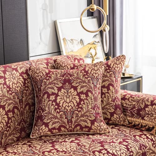 Loom and Mill Damask Sofa Cover with Tassels