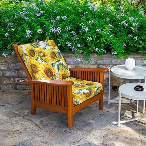 ECOBAZ Sunflowers Outdoor Cushion Cover Set 2