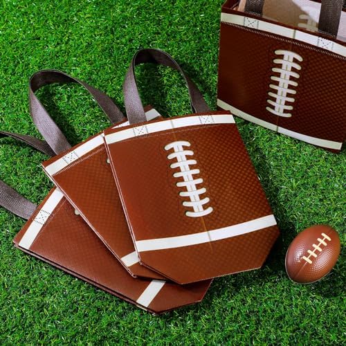 Huhumy 24 Pcs Football Goodie Bags with Handles