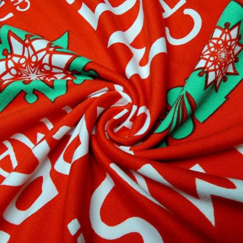 Stretch Dining Chair Covers Set of 4 Christmas Red 1