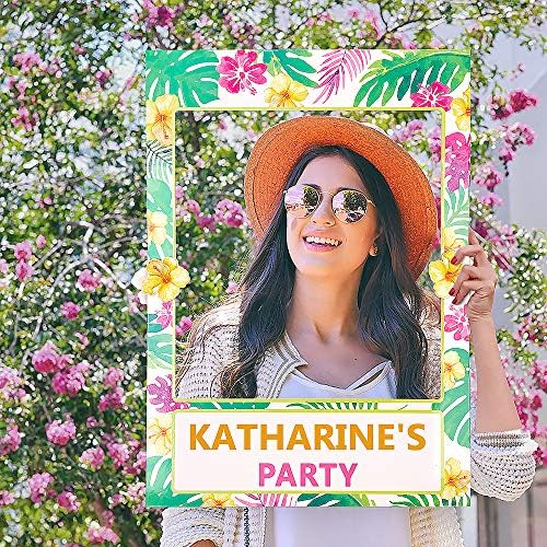 Moon Boat 2 In 1 Luau Photo Booth Frame Props 1
