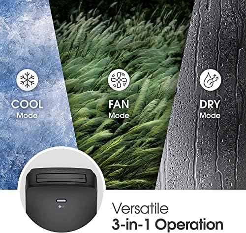 LG 8000 BTU Portable Air Conditioner for 350 Sqft Room Cooling